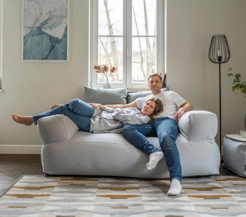 Sitzsack Sofa 2-Sitzer Celaya (schwer entflammbar nach B1)